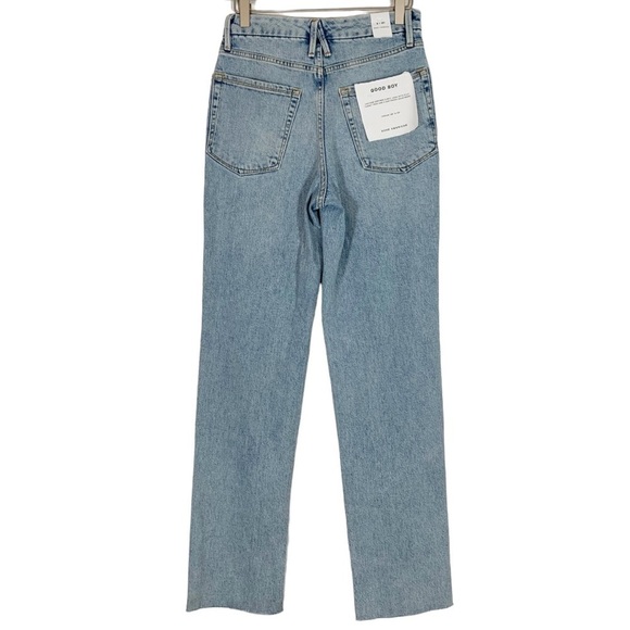Good American Good Boy High Waist Straight Leg Jeans NEW - Picture 2 of 8